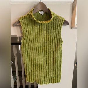 MaxMara summer knit mock-turtle-tank SZ -small